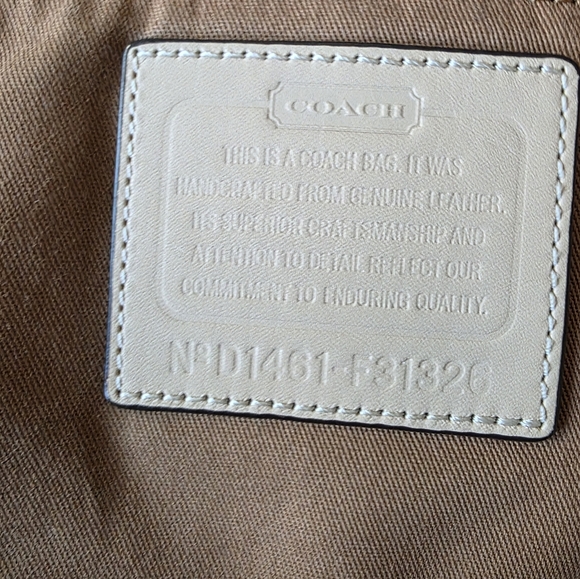 Coach Park Metropolitan Vermillion Cross Grain Leather Large Tote 2014 - Picture 11 of 12